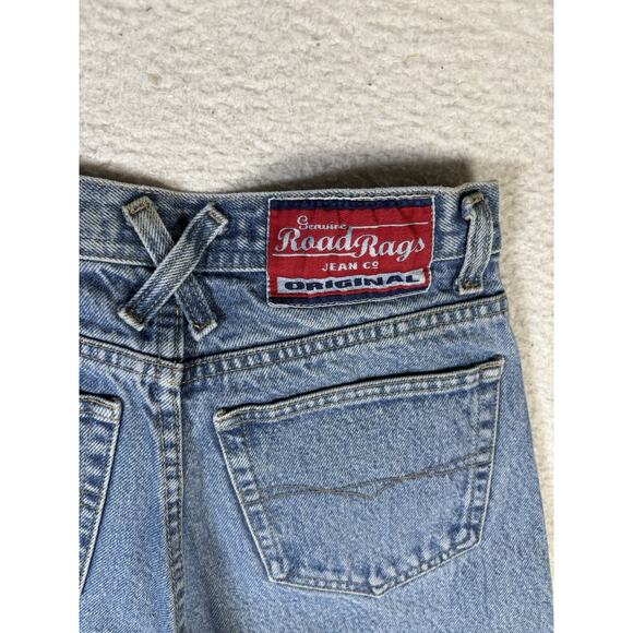 Vintage Road Rags Jeans Womens sz 1/2 25x30 Blue High Rise Medium Wash Denim - Picture 16 of 16